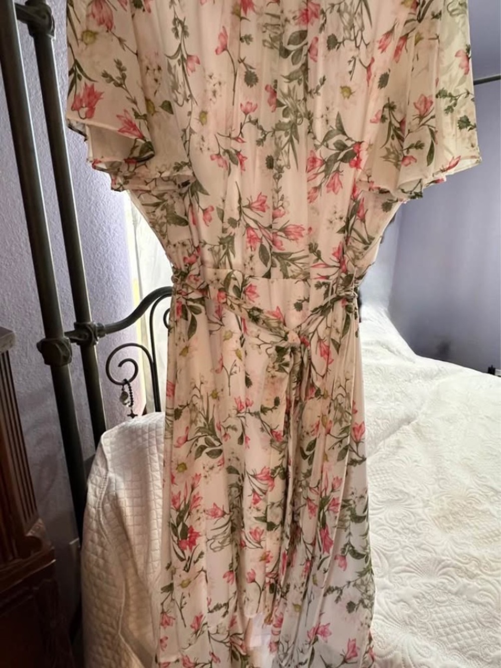 Jessica Howard Floral High-Low Dress Size 22 | Chiffon Midi Dress - Picture 4 of 5